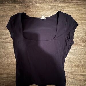 garage square neck top